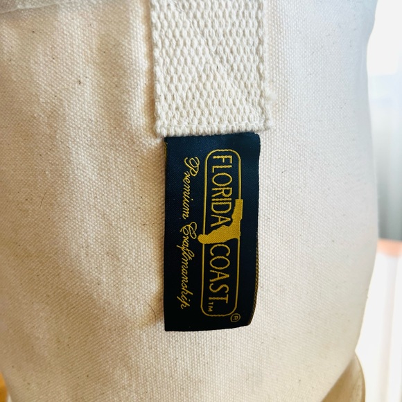 Florida Coast CB 15008 Small Canvas Bag Natural Good Condition - Picture 4 of 13